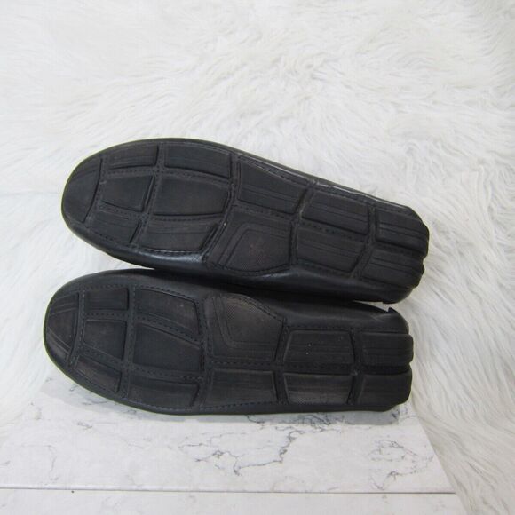 Stephan Bossi Black Leather Driving Moc Loafer Shoes Handmade Brazil size 10 M main image 6